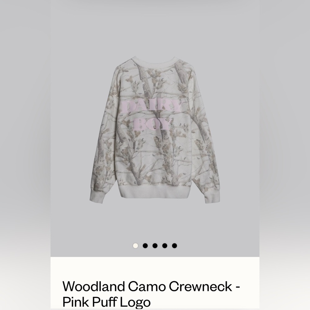 Dairy Boy Camo Crewneck